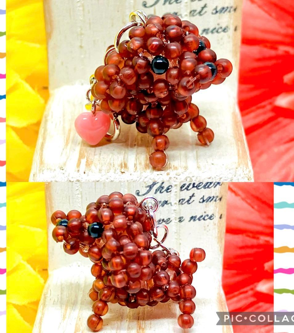 ☆専用品☆ヨークシャテリアのチャーム③☆ビーズマスコット☆G☆キーホルダー☆